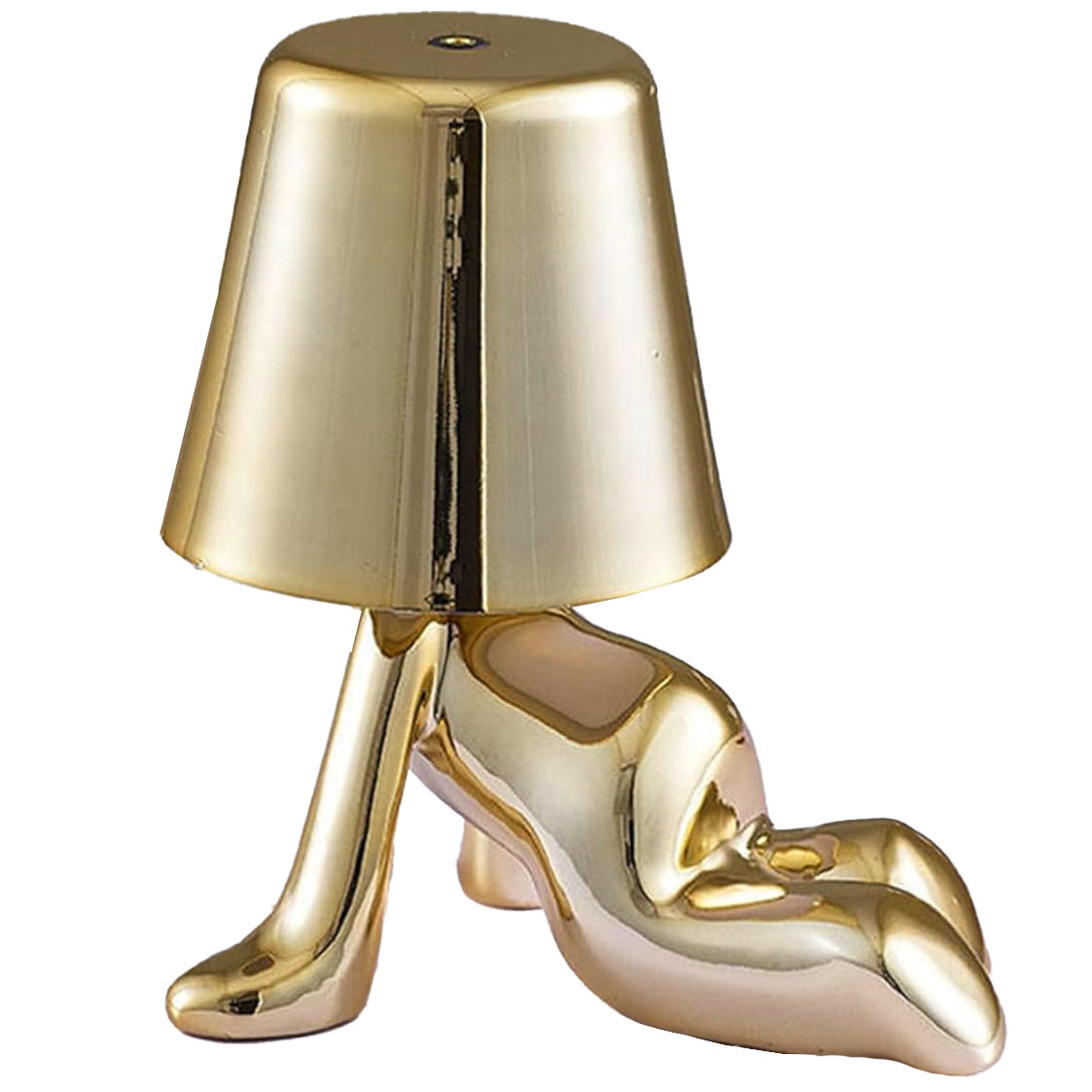 Besty Home Thinker مصباح مصباح اللمس بجانب السرير ، تمثال مصباح LED Bedside Restaurant Lampy ، USB قابلة لإعادة الشحن 3 باهتة (جيريمي)