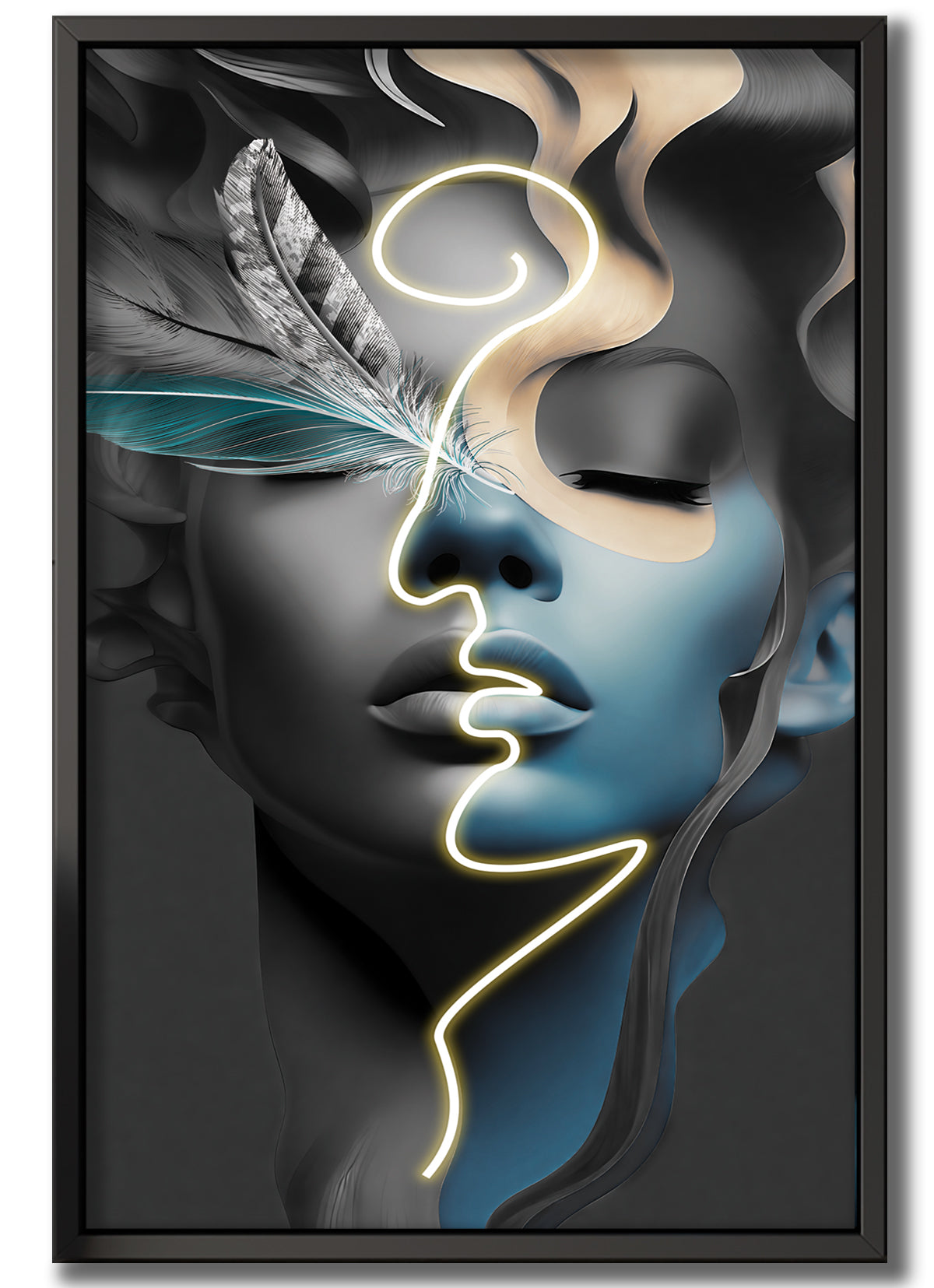 Wall Artwork Free Spirit Soul with LED - DG389