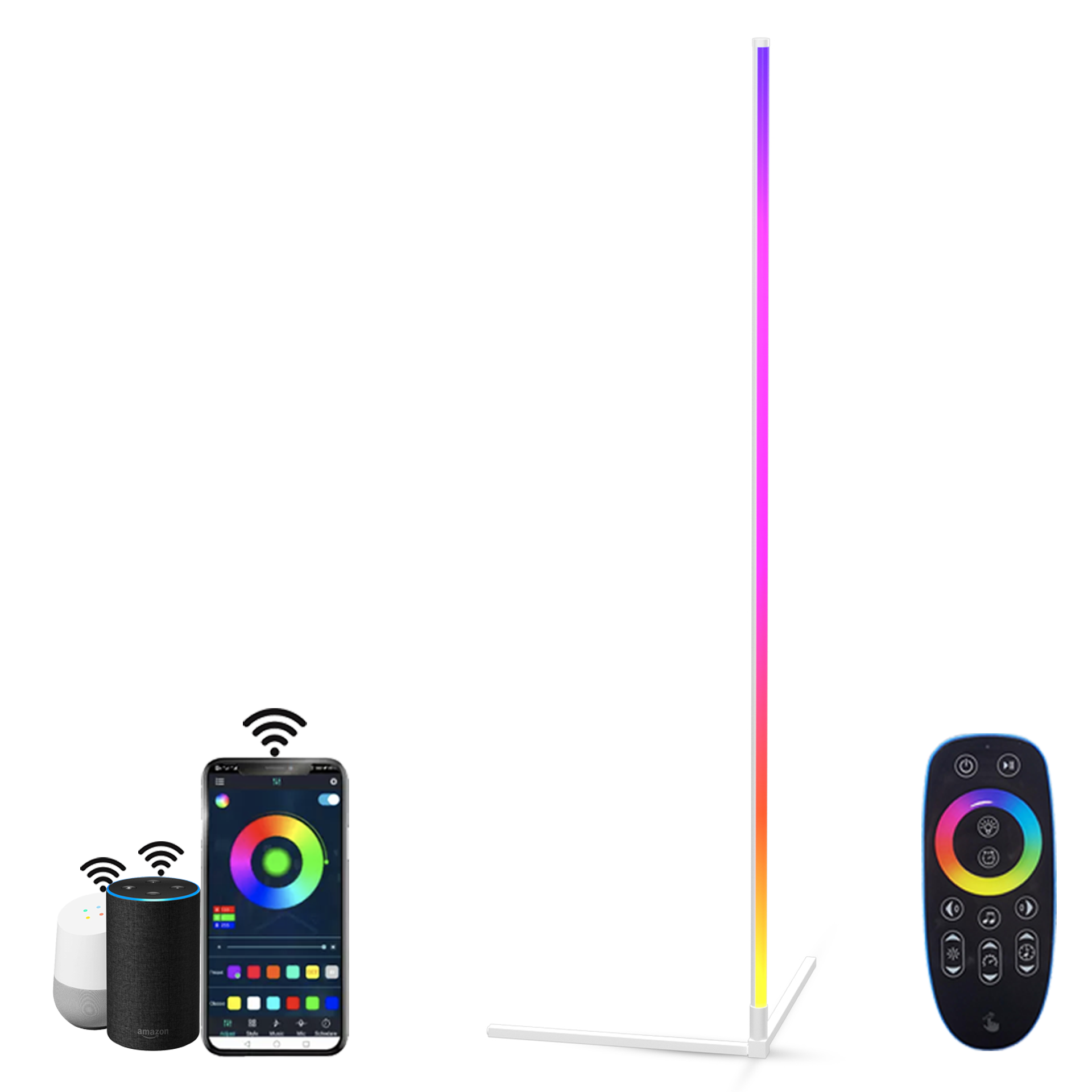 BESTY HOME Smart RGBW Corner Floor Lamp Besty Home