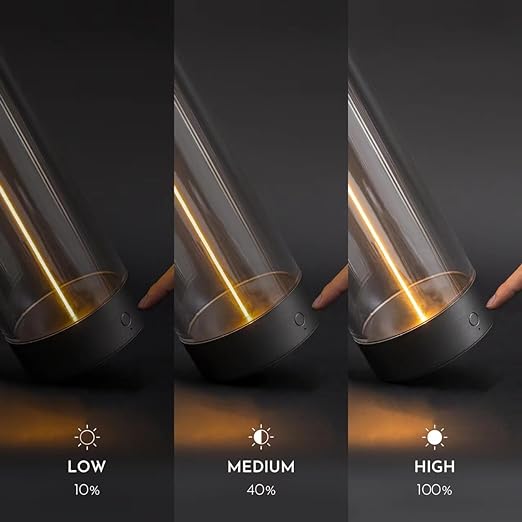 BESTY HOME Fila Table Lamp 3000 mAh Ambient Minimalist Design, Rechargeable Modern Dimmable Nightstand Besty Home