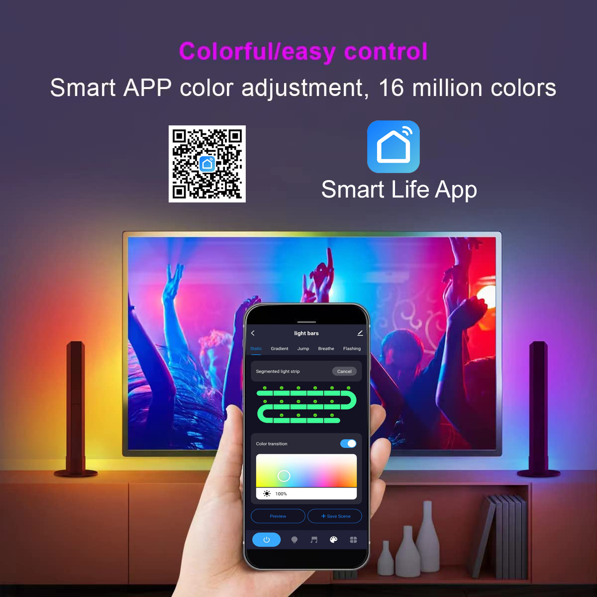 Smart Flow Light Bars BESTY HOME