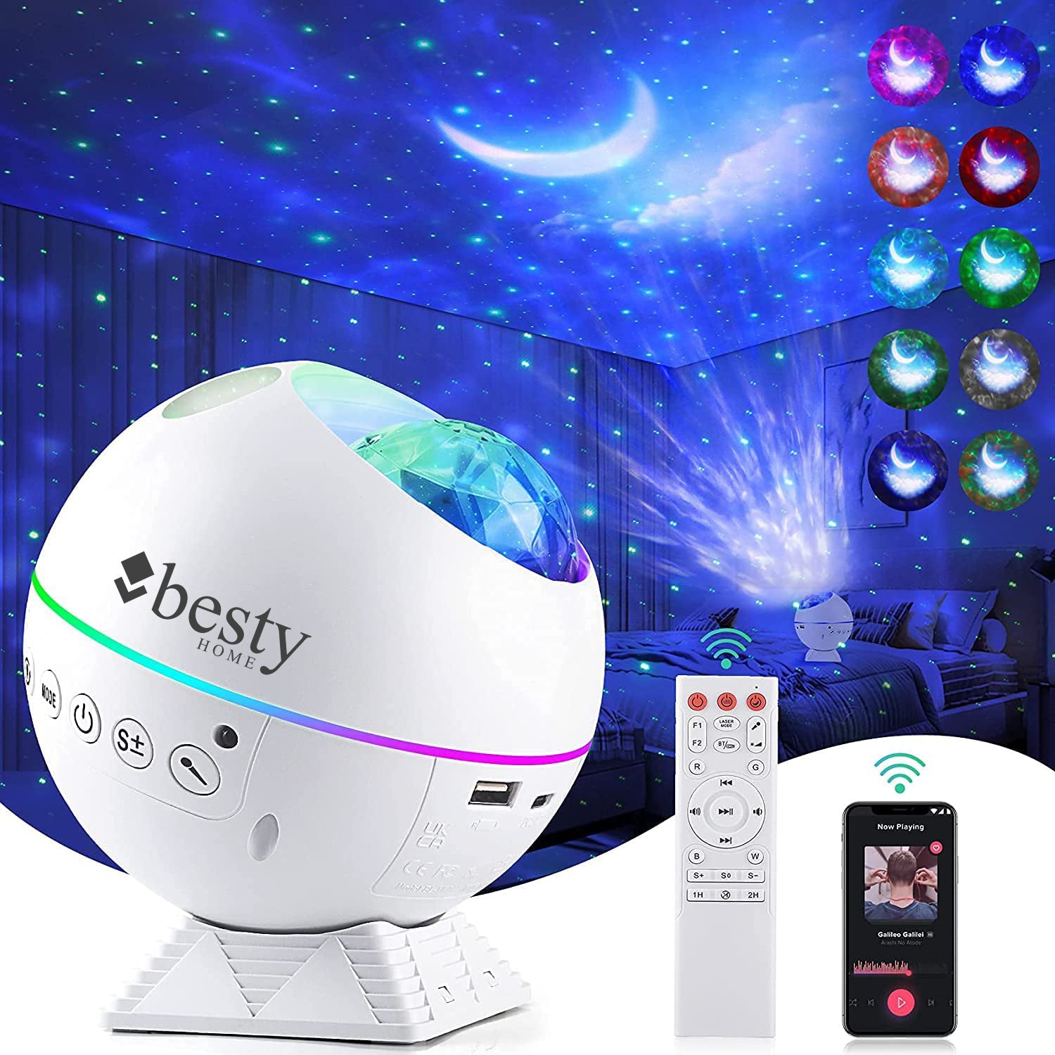 Sphere BESTY HOME Galaxy Projector 360 Degree Adjustable BESTY HOME
