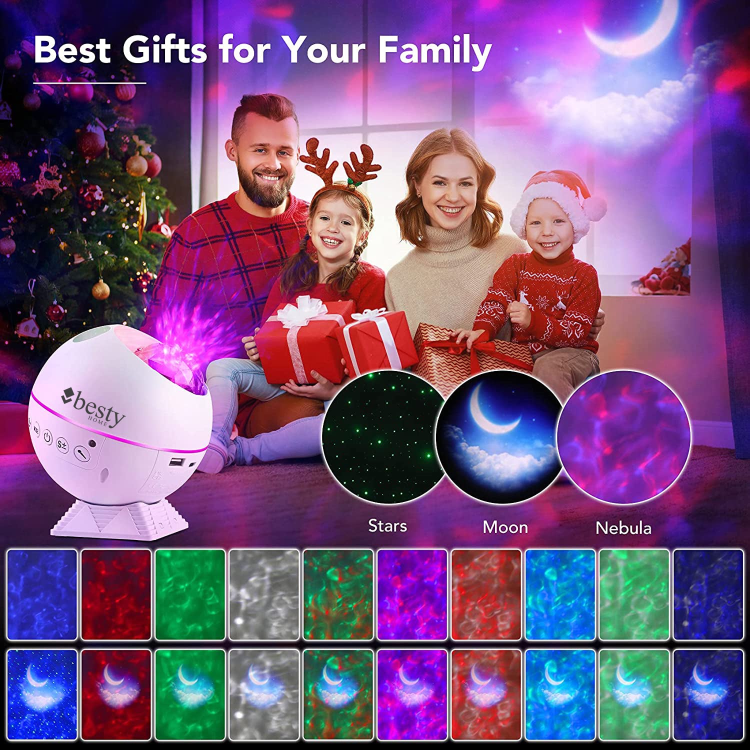Sphere BESTY HOME Galaxy Projector 360 Degree Adjustable BESTY HOME