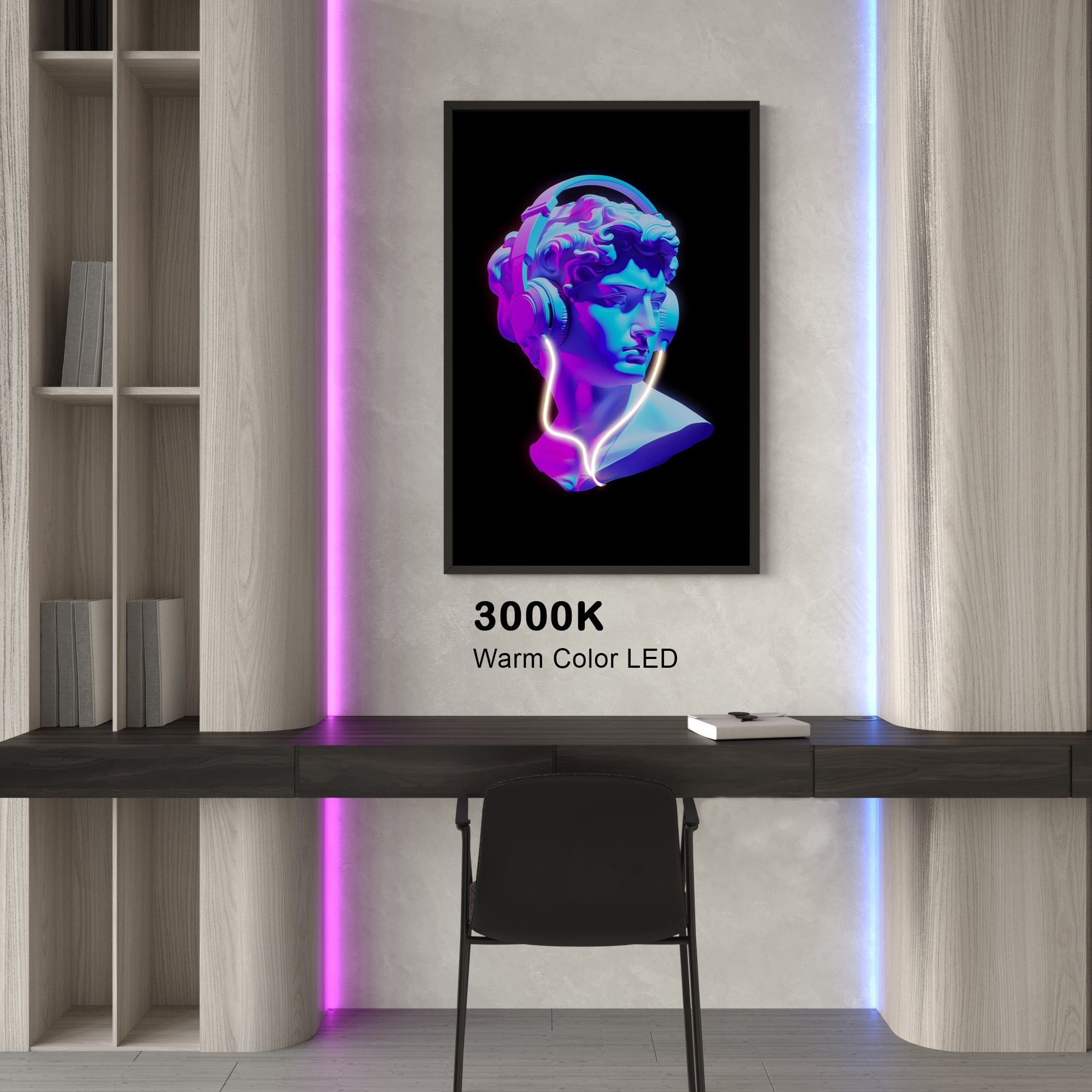 Wall Artwork The Colossal Statue of Augustus with LED - DG201 Besty Home
