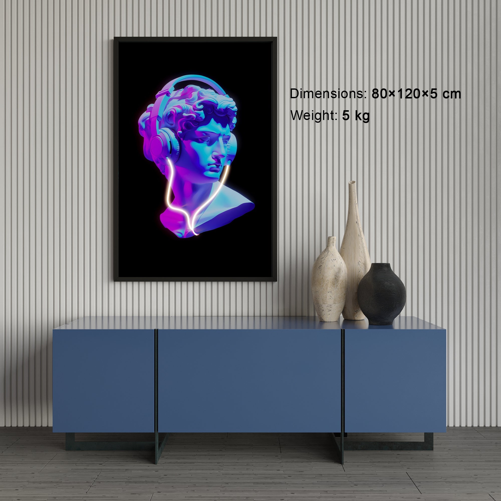 Wall Artwork The Colossal Statue of Augustus with LED - DG201 Besty Home
