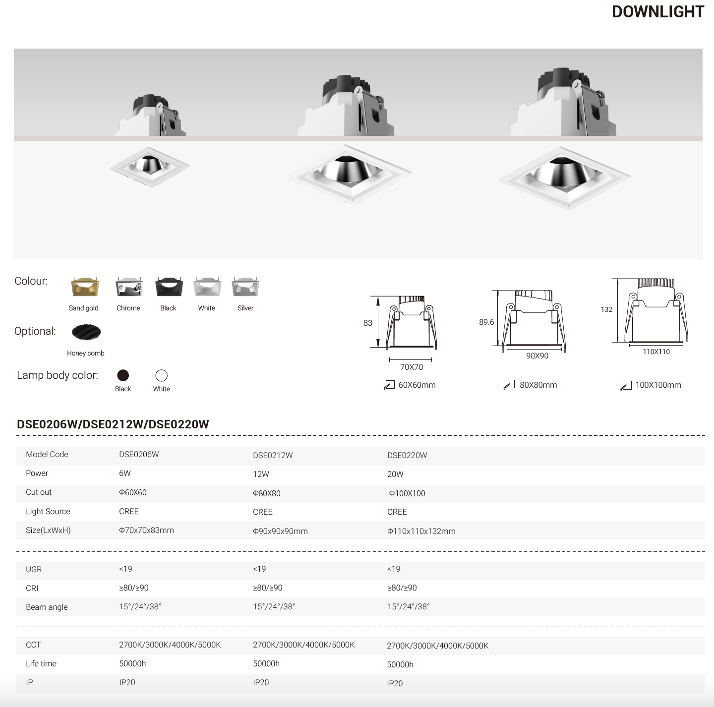Tianyue Series – Versatile Commercial Spotlights and Downlights Besty Home