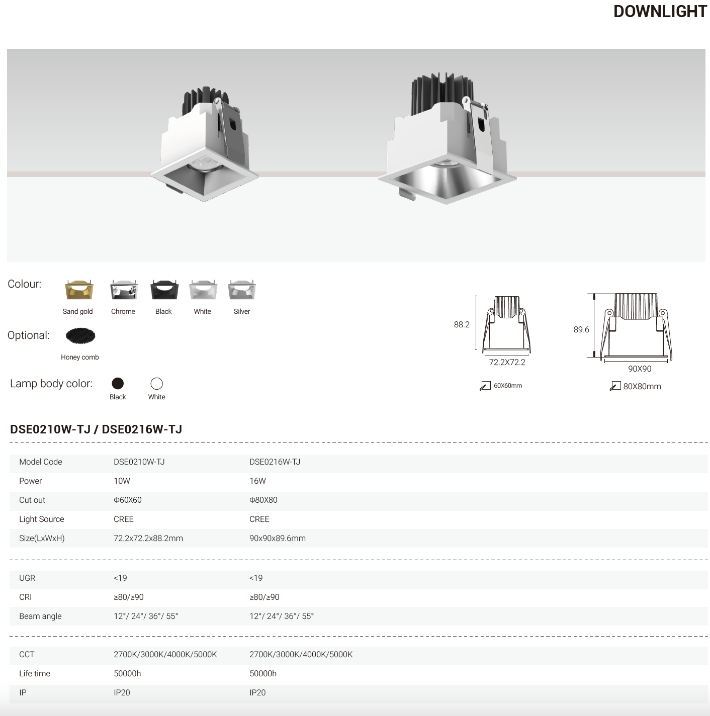 Tianyue Series – Versatile Commercial Spotlights and Downlights Besty Home