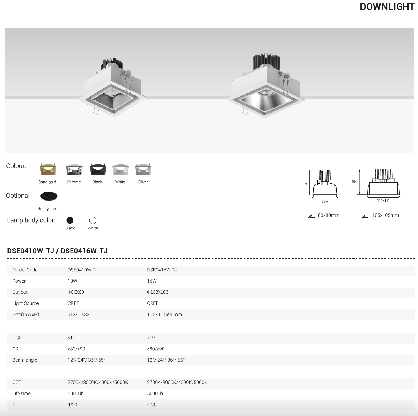 Tianyue Series – Versatile Commercial Spotlights and Downlights Besty Home