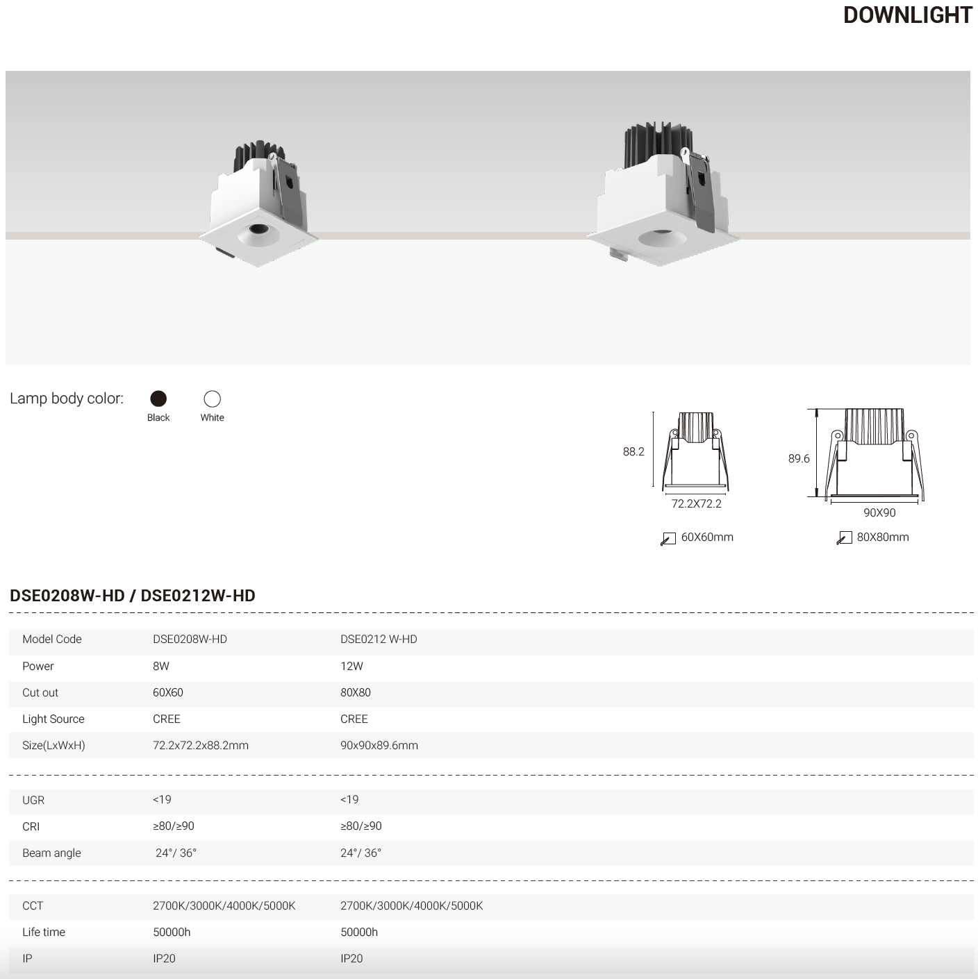 Tianyue Series – Versatile Commercial Spotlights and Downlights Besty Home