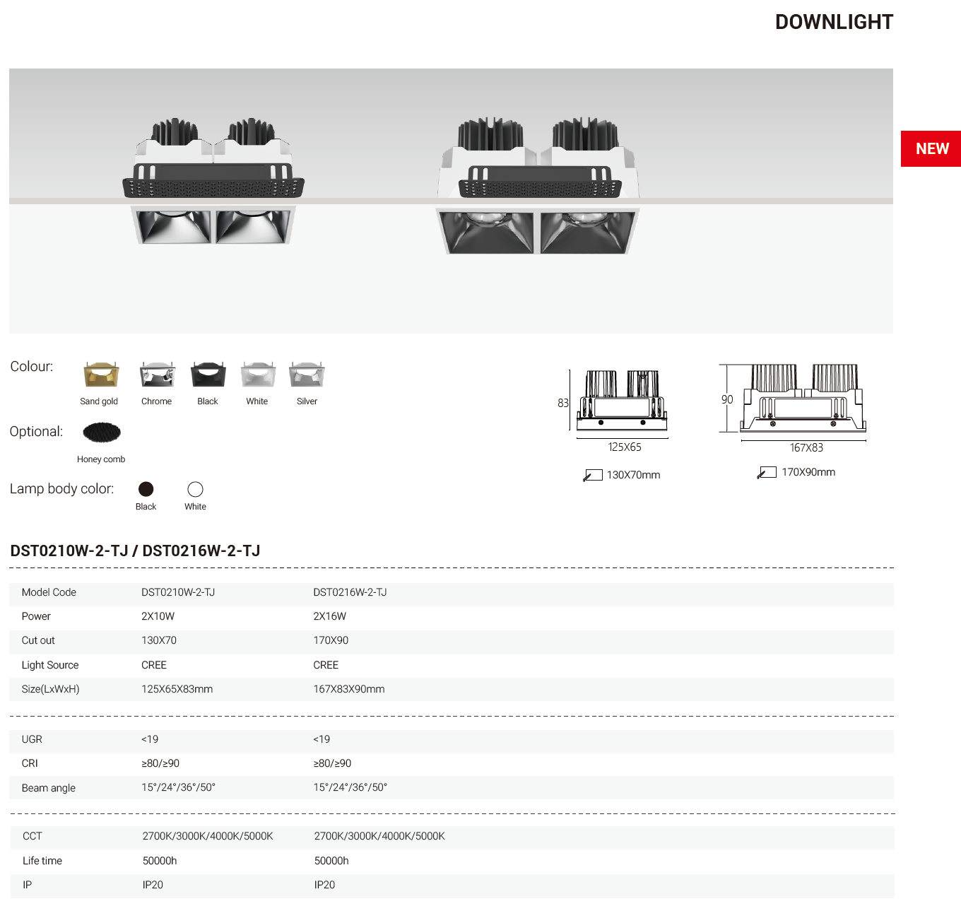 Tianyue Series – Versatile Commercial Spotlights and Downlights Besty Home