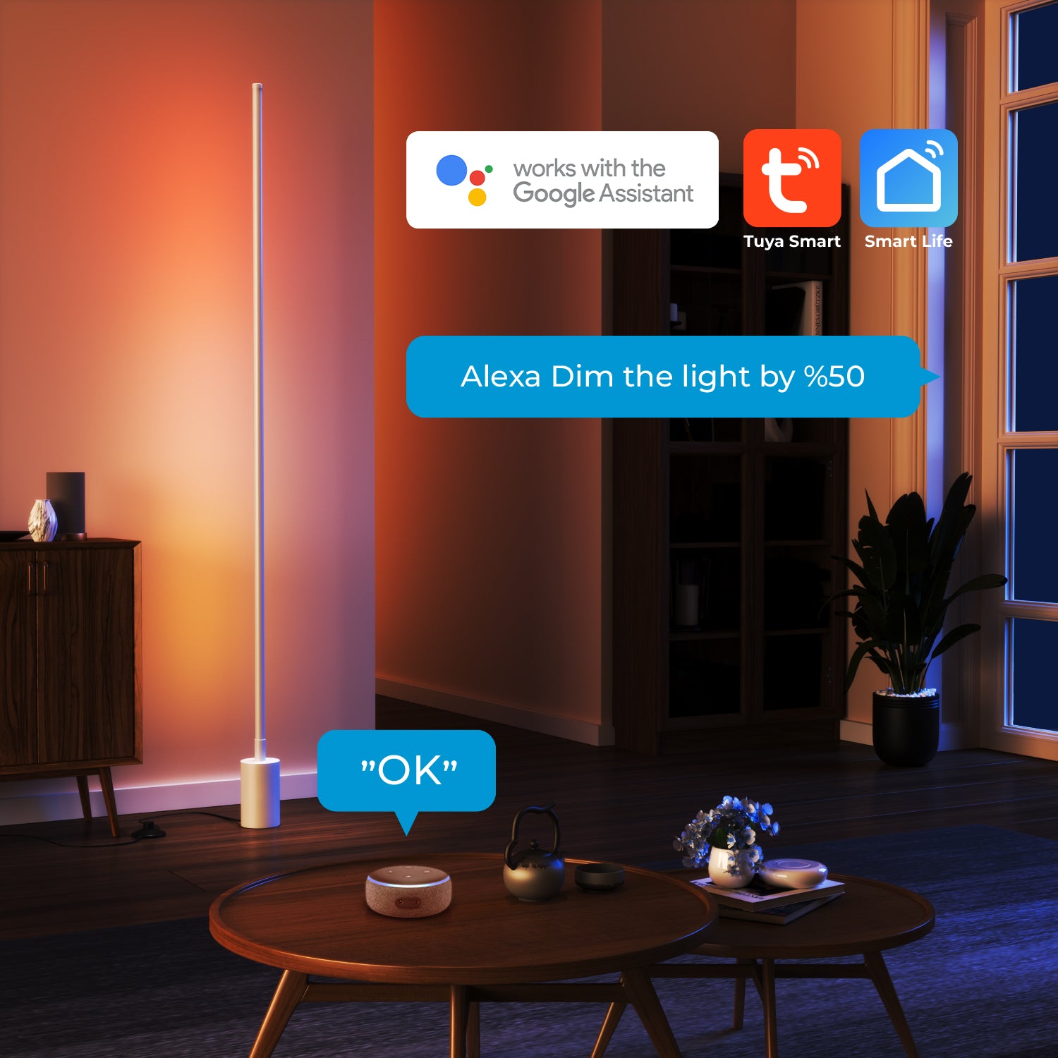 Smart RGB Floor Lamp BESTY HOME