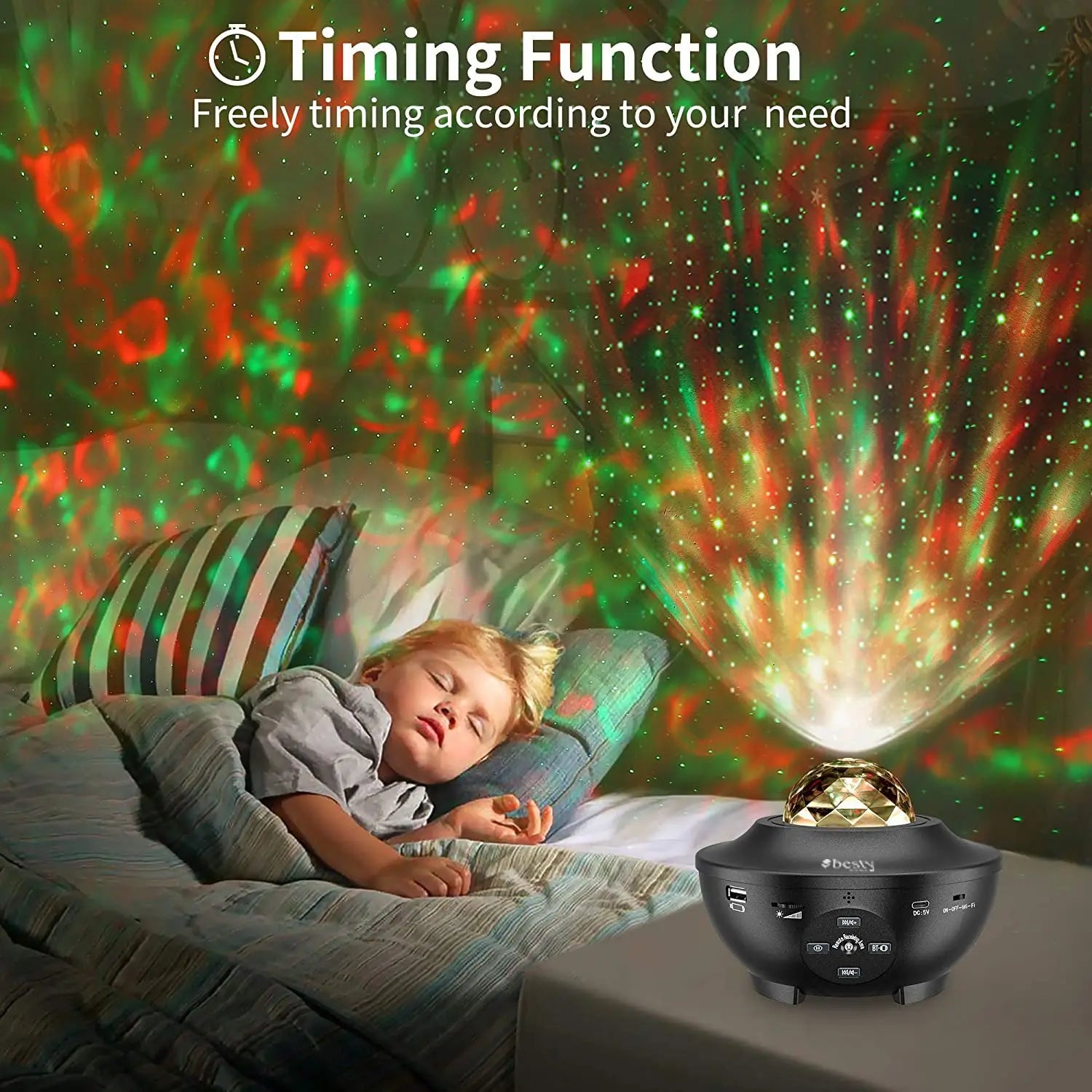 Smart Wi-Fi Night Light Projector BESTY HOME