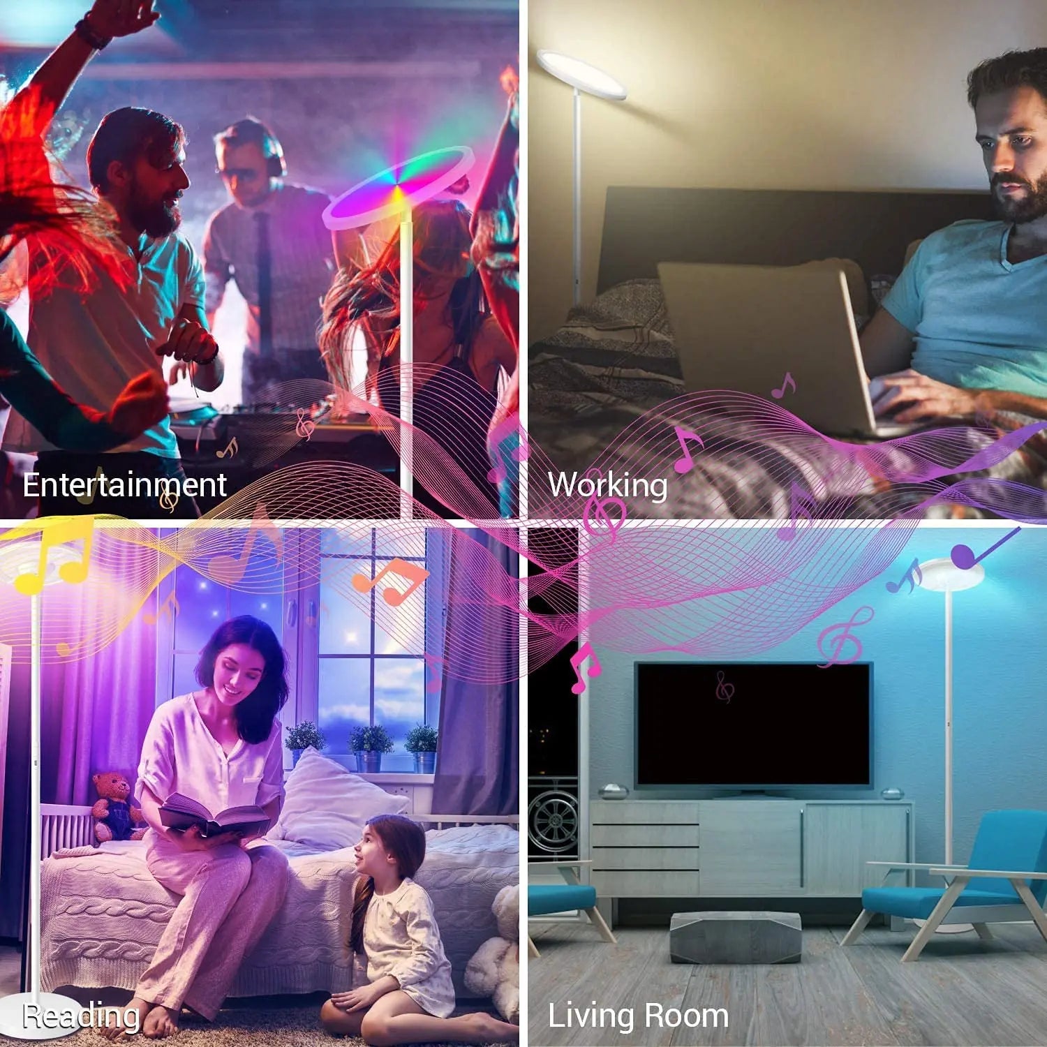 RGBW Smart Wifi Floor Lamp BESTY HOME