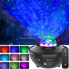 Load image into Gallery viewer, Bluetooth Night Light Starry Galaxy Projector
