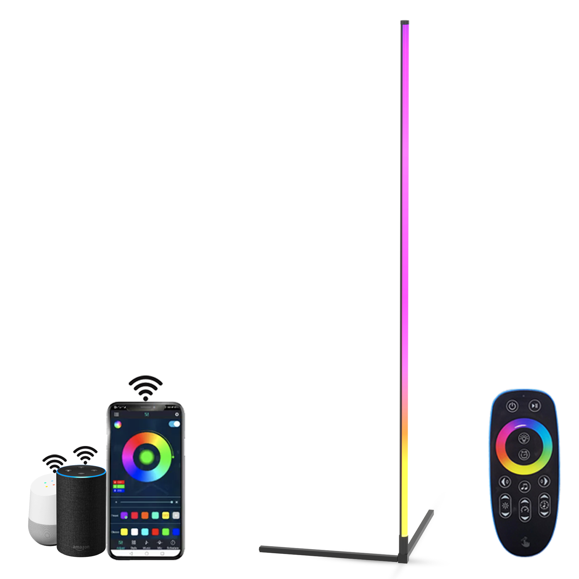 BESTY HOME Smart RGBW Corner Floor Lamp Besty Home