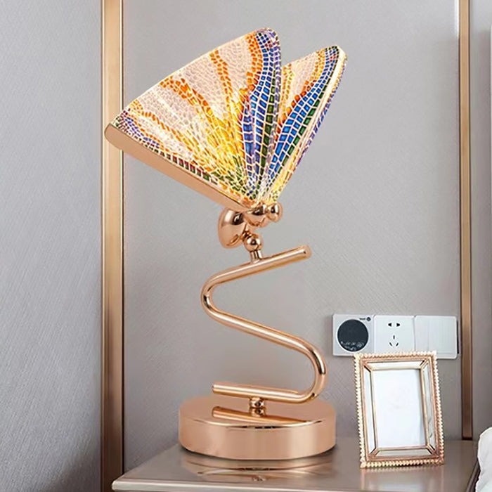 Butterfly Glass Table Lamp