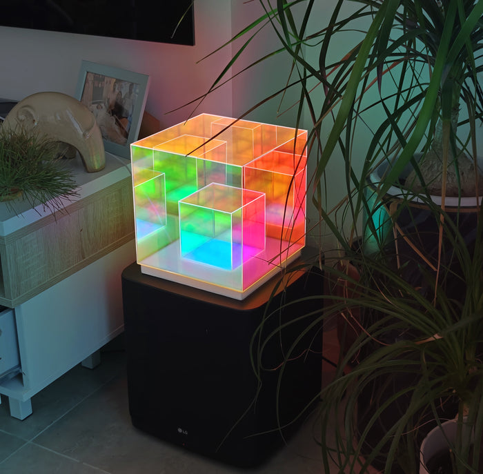 Acrylic Cube Table Lamp BESTY HOME