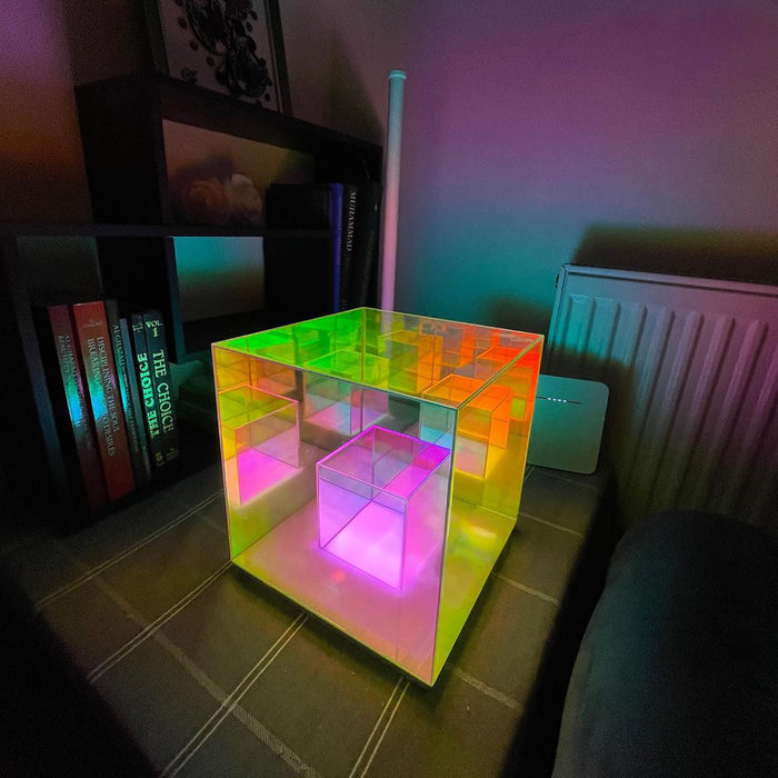Acrylic Cube Table Lamp BESTY HOME