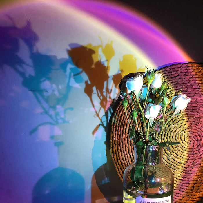 ضوء إسقاط غروب الشمس متعدد الألوان 16 RGB