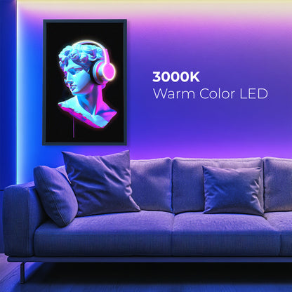 العمل الفني الحائط التمثال الهائل لأغسطس مع LED - DG200