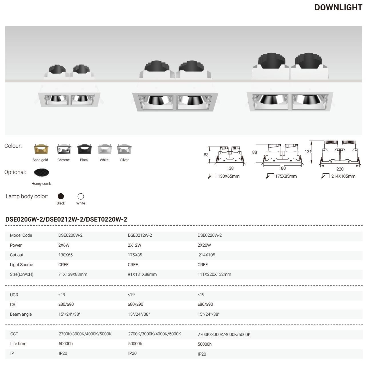 Tianyue Series – Versatile Commercial Spotlights and Downlights Besty Home
