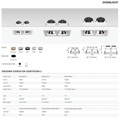 Tianyue Series – Versatile Commercial Spotlights and Downlights Besty Home