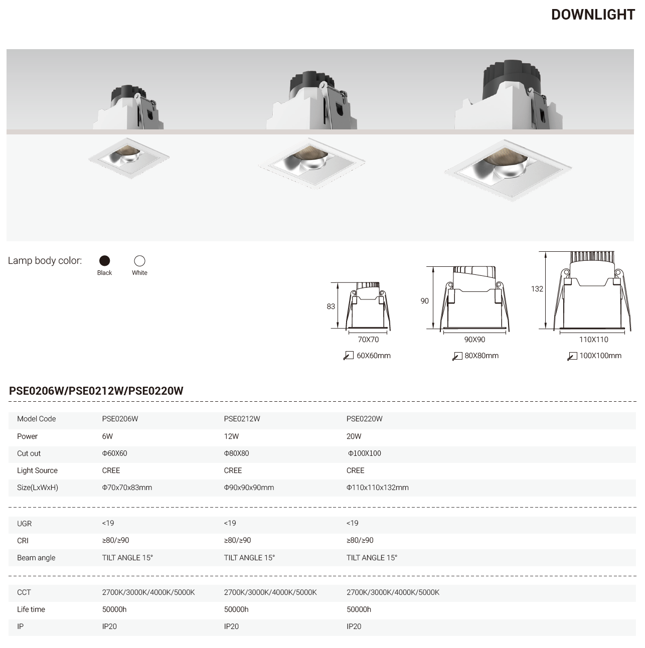 Tianyue Series – Versatile Commercial Spotlights and Downlights Besty Home