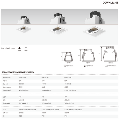 Tianyue Series – Versatile Commercial Spotlights and Downlights Besty Home