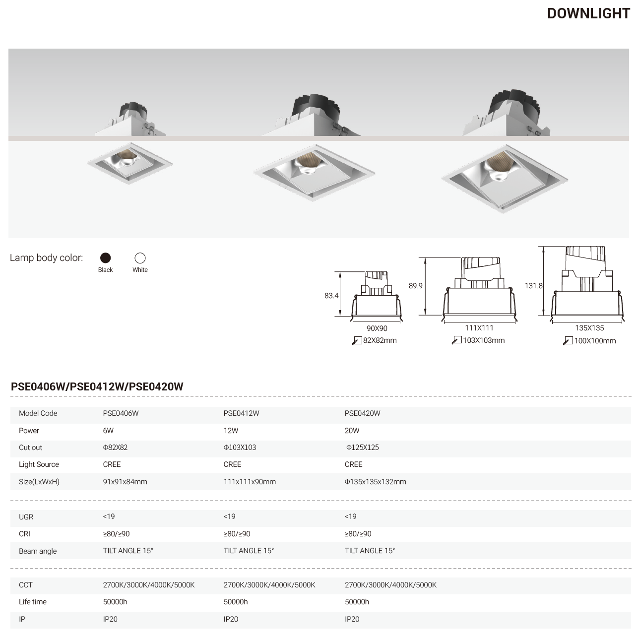 Tianyue Series – Versatile Commercial Spotlights and Downlights Besty Home