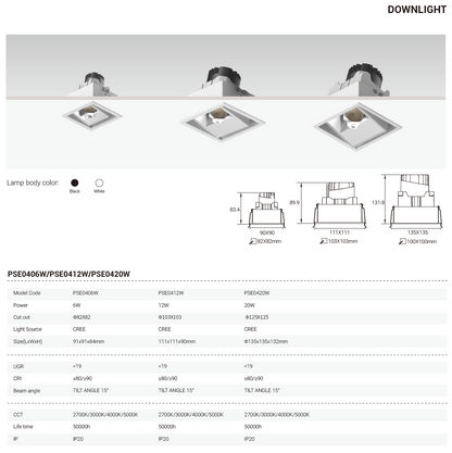 Tianyue Series – Versatile Commercial Spotlights and Downlights Besty Home