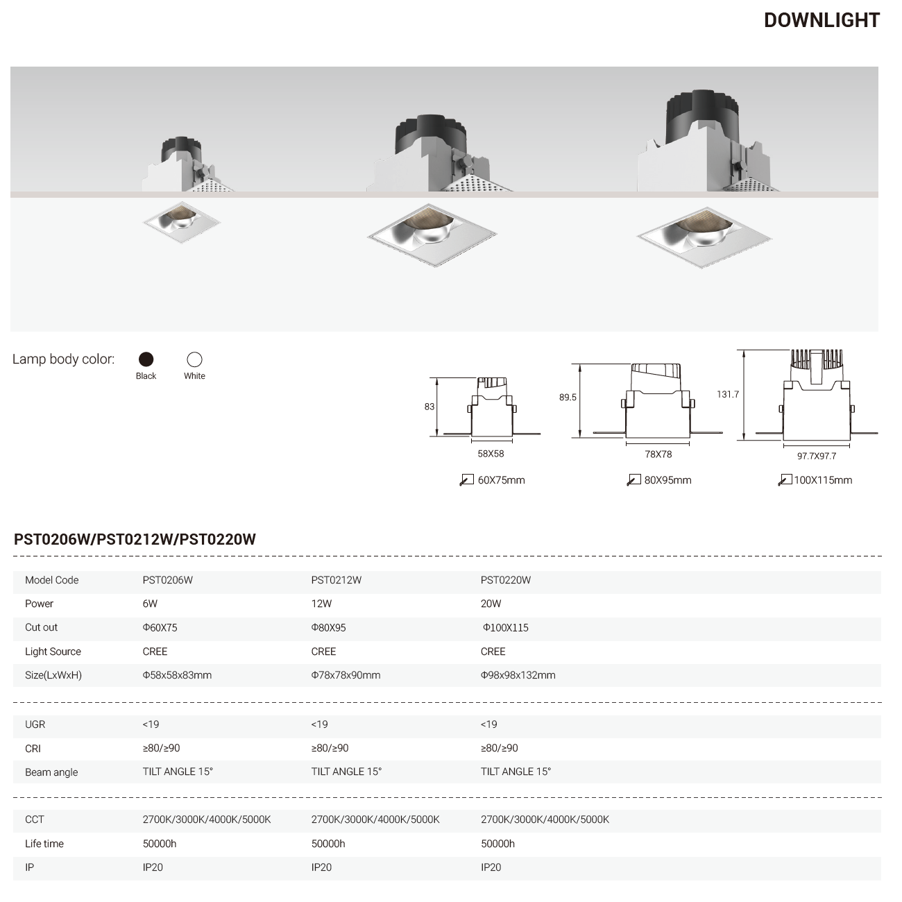Tianyue Series – Versatile Commercial Spotlights and Downlights Besty Home