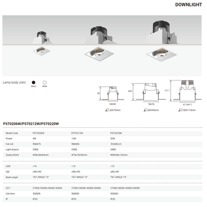 Tianyue Series – Versatile Commercial Spotlights and Downlights Besty Home