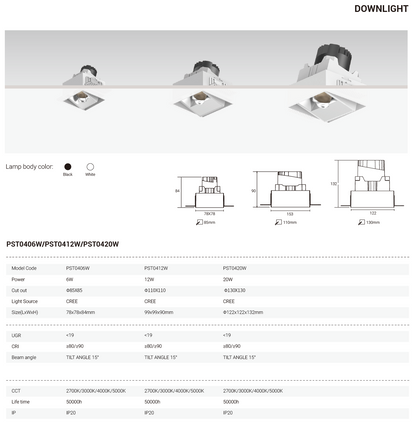 Tianyue Series – Versatile Commercial Spotlights and Downlights Besty Home