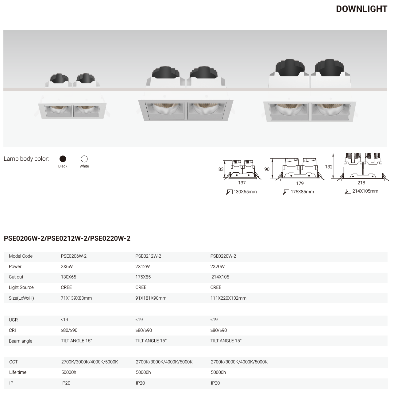 Tianyue Series – Versatile Commercial Spotlights and Downlights Besty Home