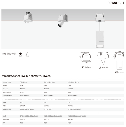 Tianyue Series – Versatile Commercial Spotlights and Downlights Besty Home