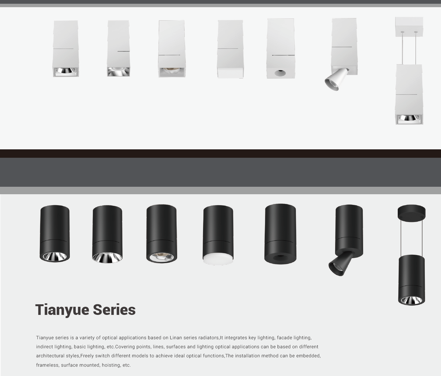 Tianyue Series – Versatile Commercial Spotlights and Downlights Besty Home