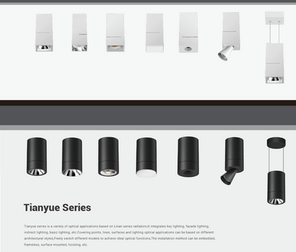 Tianyue Series – Versatile Commercial Spotlights and Downlights Besty Home