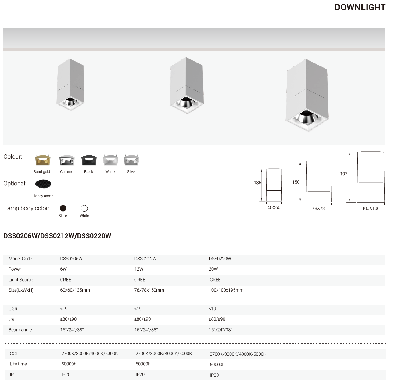 Tianyue Series – Versatile Commercial Spotlights and Downlights Besty Home