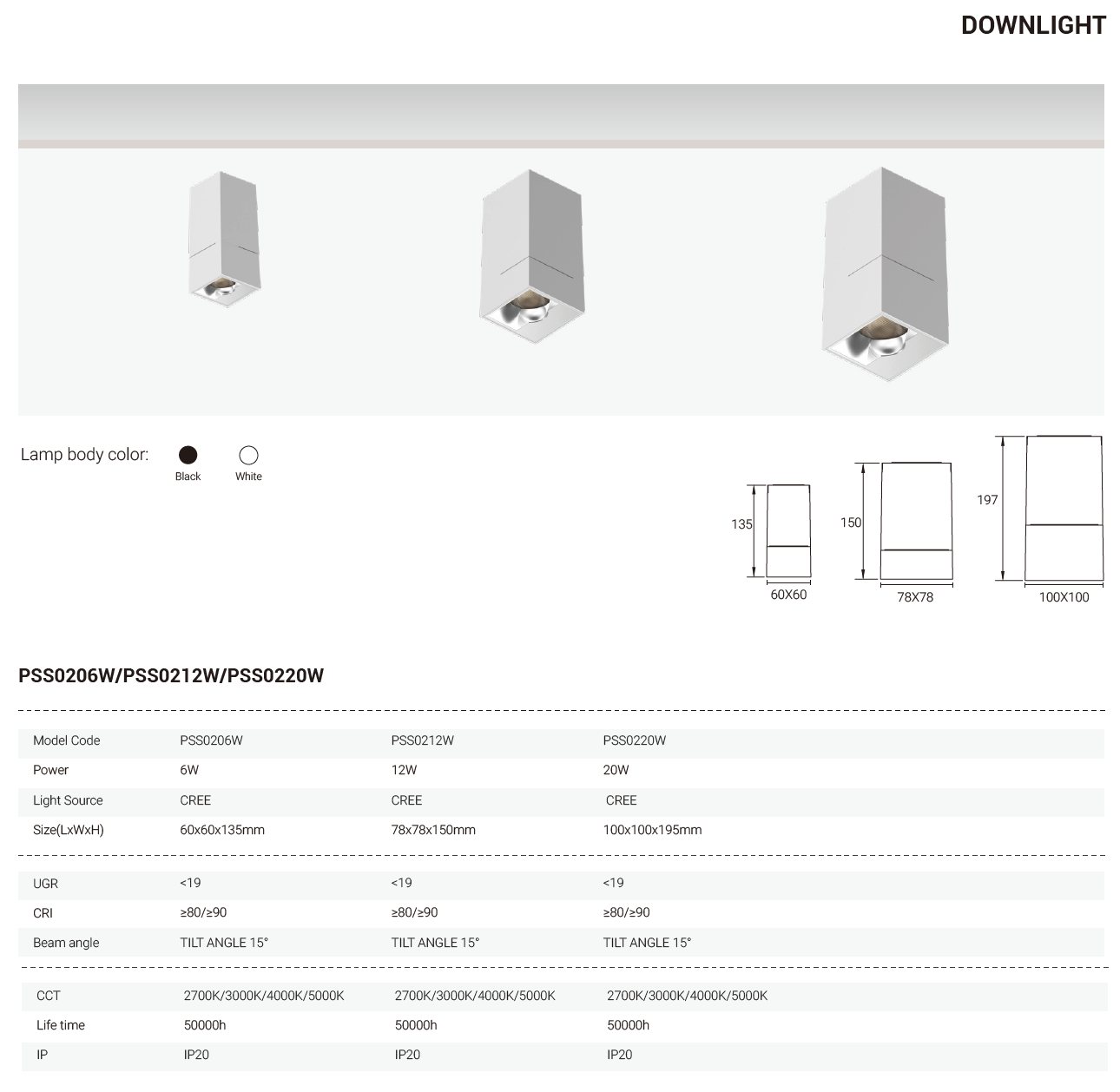 Tianyue Series – Versatile Commercial Spotlights and Downlights Besty Home