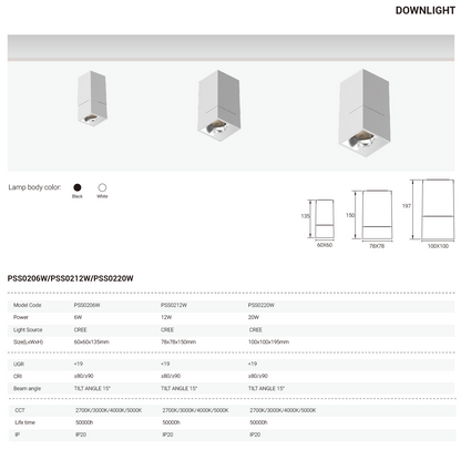 Tianyue Series – Versatile Commercial Spotlights and Downlights Besty Home