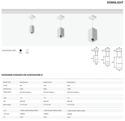 Tianyue Series – Versatile Commercial Spotlights and Downlights Besty Home