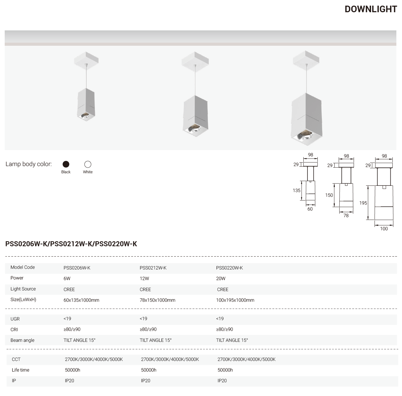 Tianyue Series – Versatile Commercial Spotlights and Downlights Besty Home