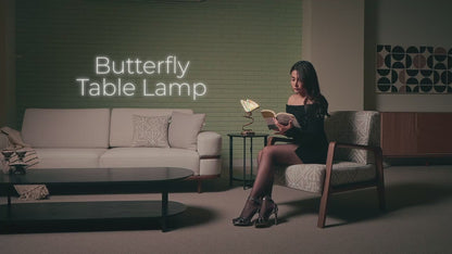 Butterfly Glass Table Lamp