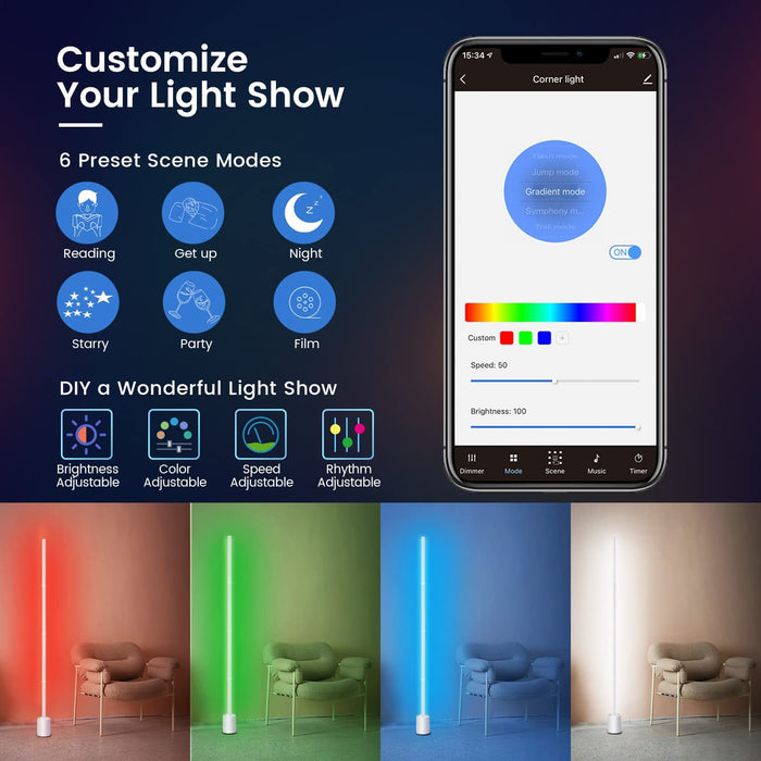 Smart RGB Floor Lamp BESTY HOME