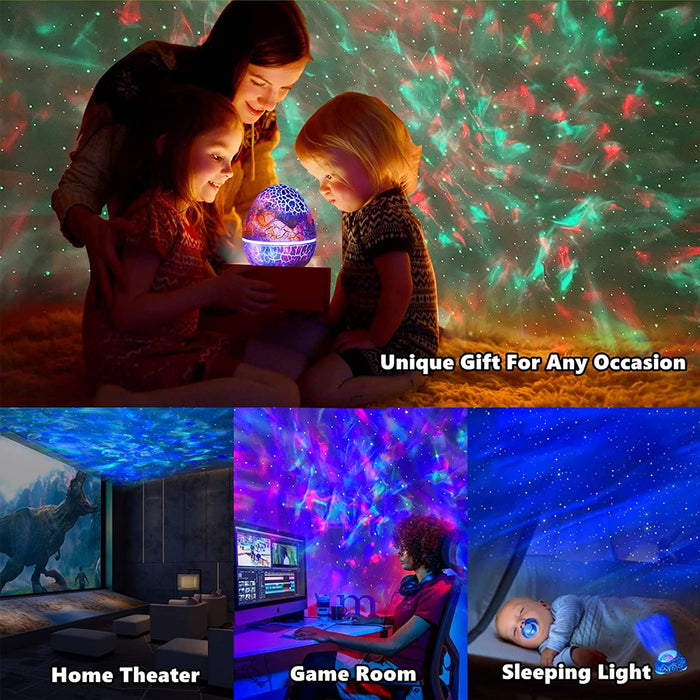 BESTY HOME Dinosaur Egg Star Projector, Galaxy Projector for Bedroom with Bluetooth Speaker BESTY HOME