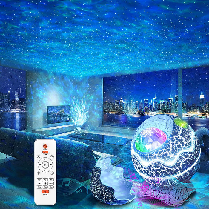 BESTY HOME Dinosaur Egg Star Projector, Galaxy Projector for Bedroom with Bluetooth Speaker BESTY HOME