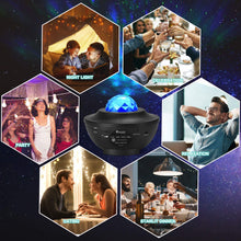 Load image into Gallery viewer, Bluetooth Night Light Starry Galaxy Projector
